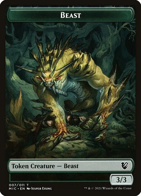 Beast · Midnight Hunt Commander Tokens 7/11