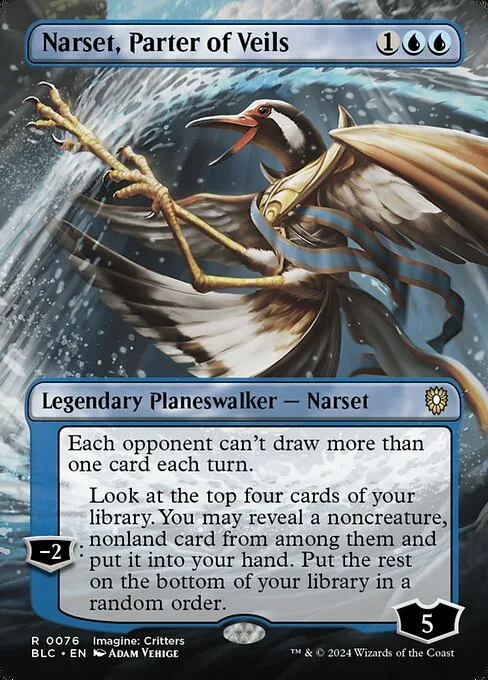 Narset, Parter of Veils · Bloomburrow Commander 76/356