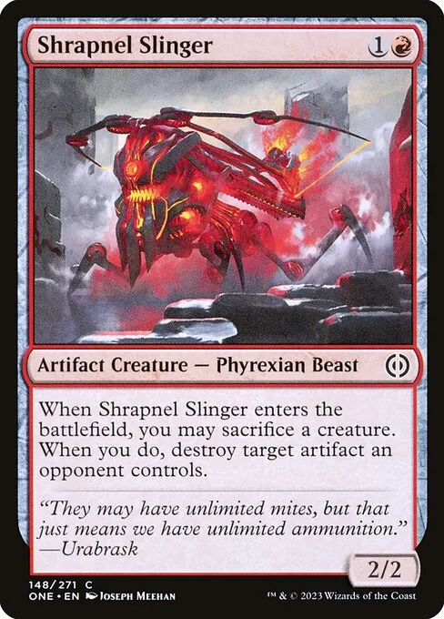 Shrapnel Slinger · Phyrexia: All Will Be One 148/479