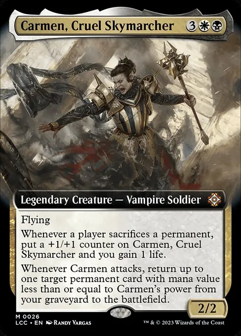 Carmen, Cruel Skymarcher · The Lost Caverns of Ixalan Commander 26/370