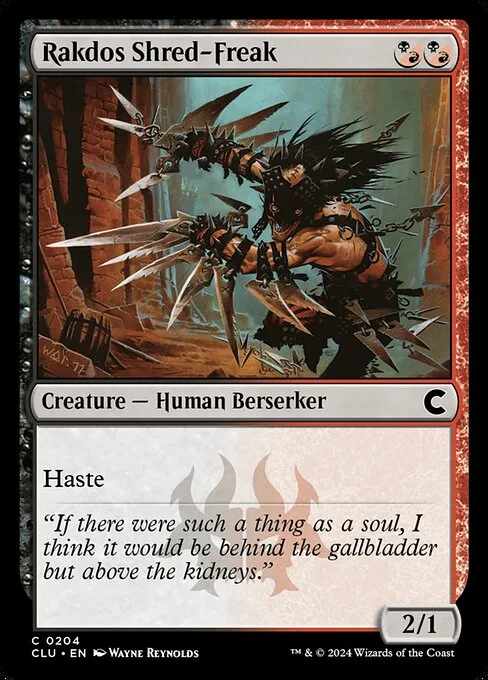 Rakdos Shred-Freak · Ravnica: Clue Edition 204/284