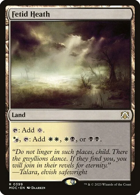 Fetid Heath · March of the Machine Commander 399/450