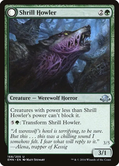 Shrill Howler // Howling Chorus · Eldritch Moon 168/208