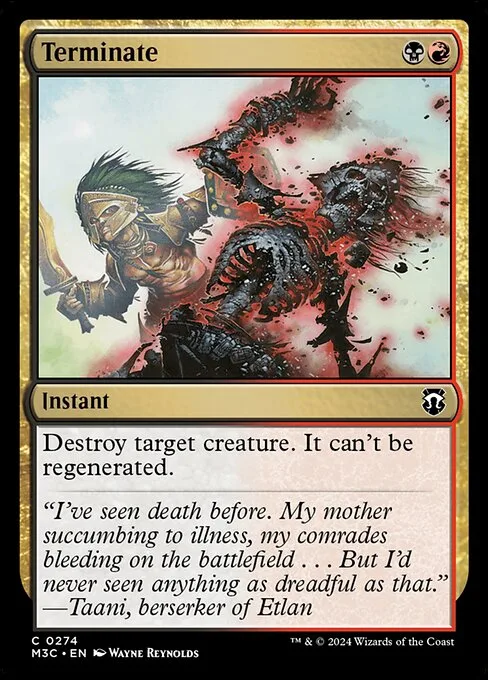 Terminate · Modern Horizons 3 Commander 274/398