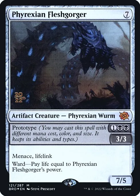 Phyrexian Fleshgorger · The Brothers' War Promos 121s/171