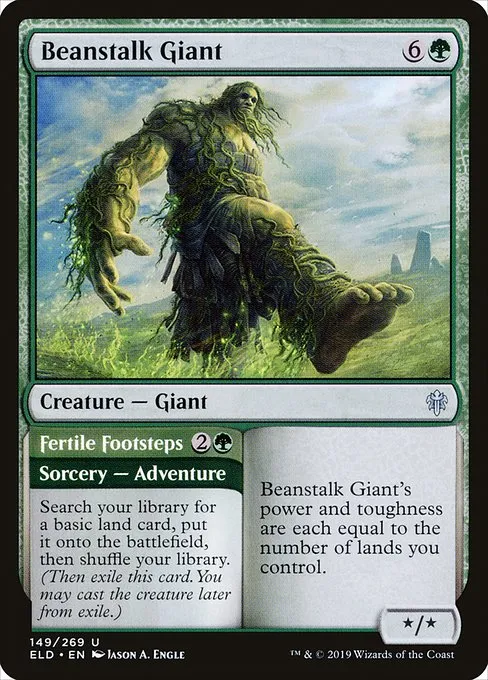 Beanstalk Giant // Fertile Footsteps · Throne of Eldraine 149/398
