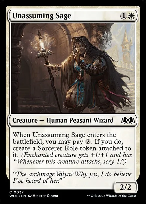 Unassuming Sage · Wilds of Eldraine 37/381