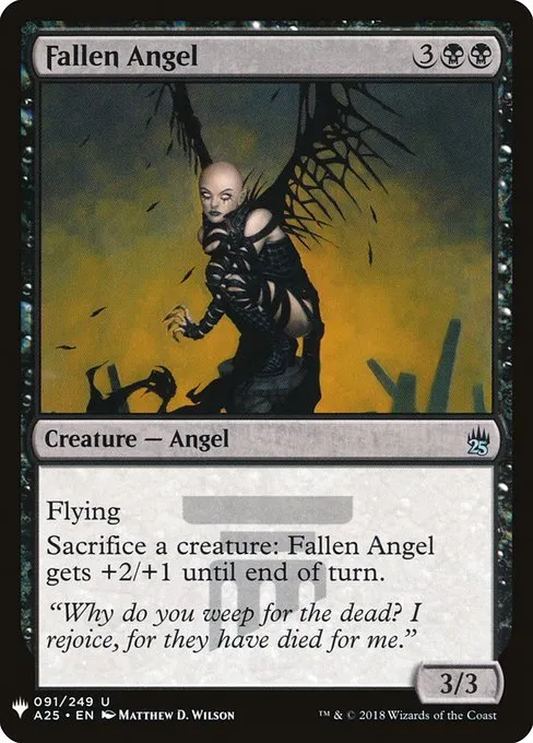 Fallen Angel · The List A25-91/5050