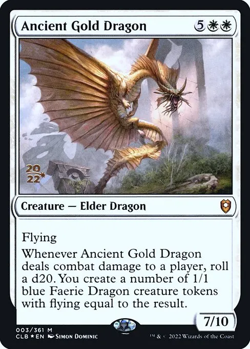 Ancient Gold Dragon · Battle for Baldur's Gate Promos 3s/104
