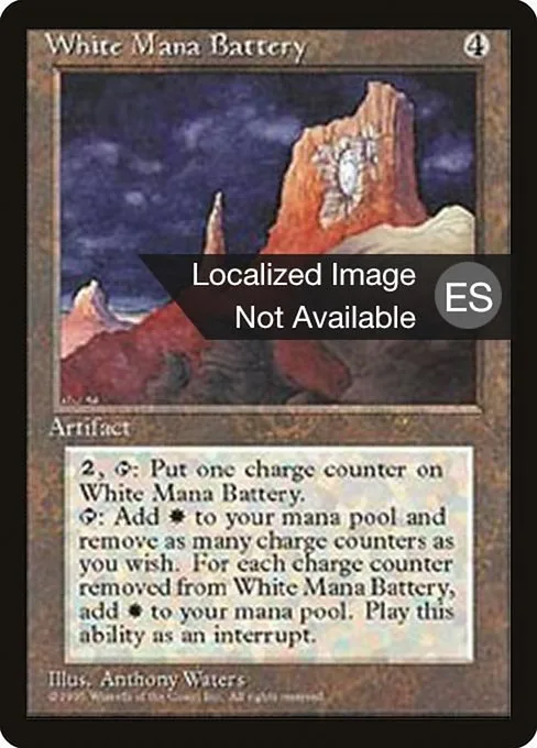 White Mana Battery · Fourth Edition Foreign Black Border 357/378