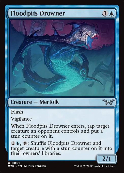 Floodpits Drowner · Duskmourn: House of Horror 59/419