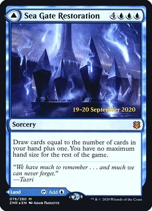 Sea Gate Restoration // Sea Gate, Reborn · Zendikar Rising Promos 76s/153