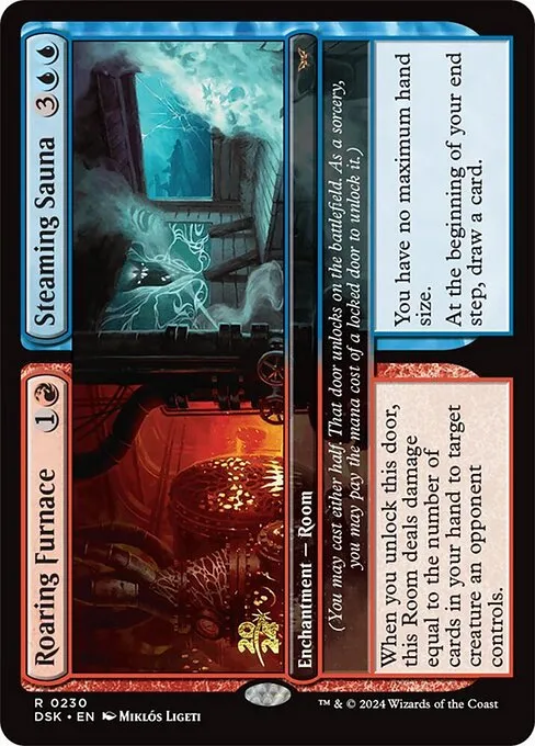 Roaring Furnace // Steaming Sauna · Duskmourn: House of Horror Promos 230s/160