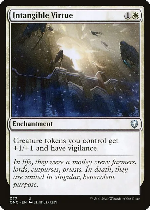 Intangible Virtue · Phyrexia: All Will Be One Commander 77/174
