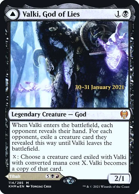 Valki, God of Lies // Tibalt, Cosmic Impostor · Kaldheim Promos 114s/158