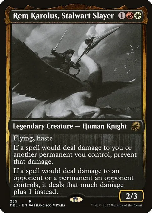 Rem Karolus, Stalwart Slayer · Innistrad: Double Feature 235/535