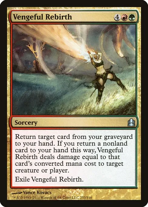 Vengeful Rebirth · Commander 2011 233/318