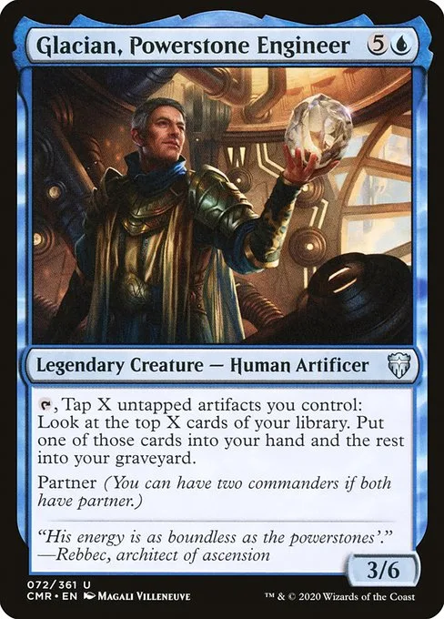 Glacian, Powerstone Engineer · Commander Legends 72/718