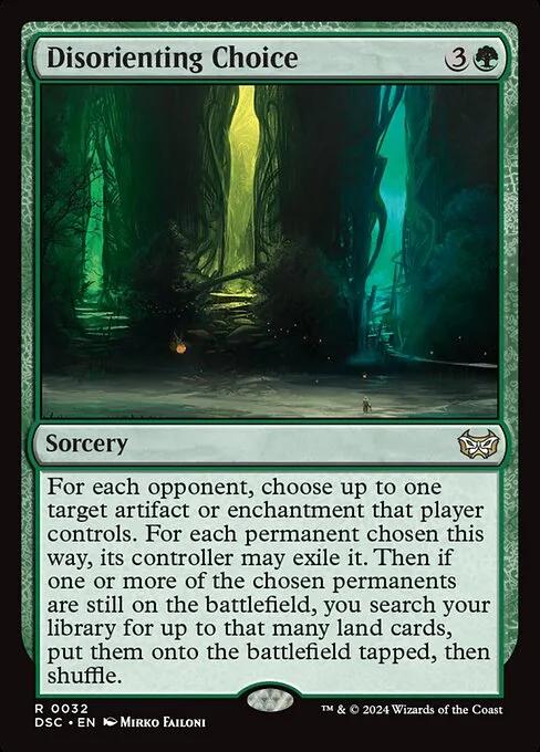 Disorienting Choice · Duskmourn: House of Horror Commander 32/373