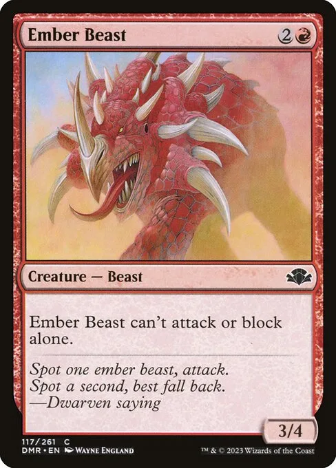 Ember Beast · Dominaria Remastered 117/457