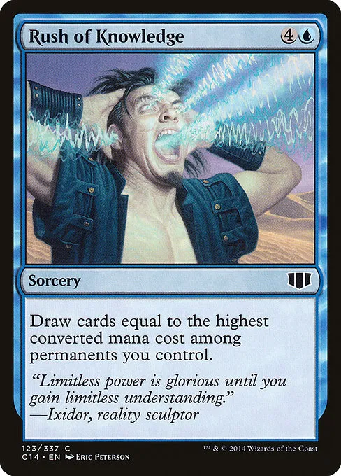 Rush of Knowledge · Commander 2014 123/337