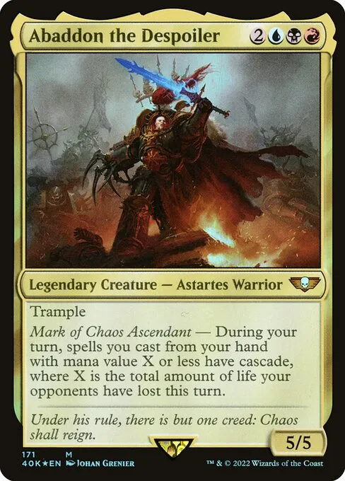 Abaddon the Despoiler · Warhammer 40,000 Commander 171/617