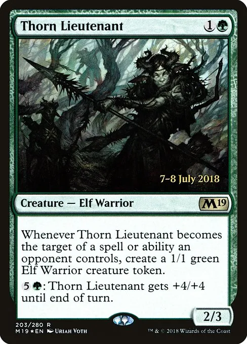 Thorn Lieutenant · Core Set 2019 Promos 203s/95