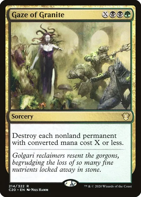 Gaze of Granite · Commander 2020 214/322