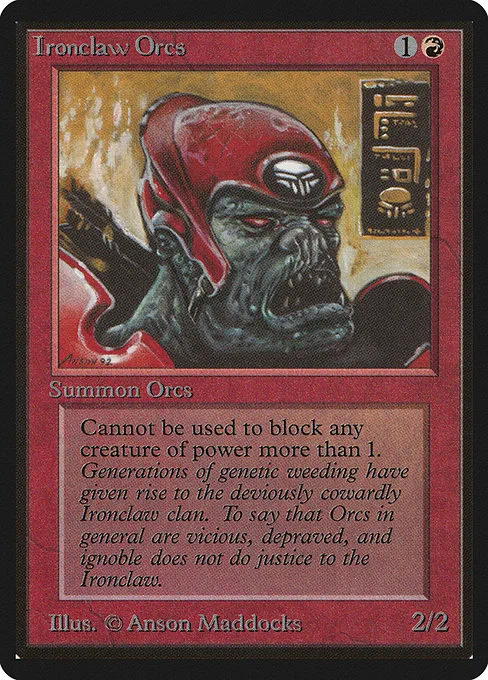 Ironclaw Orcs · Limited Edition Beta 160/302
