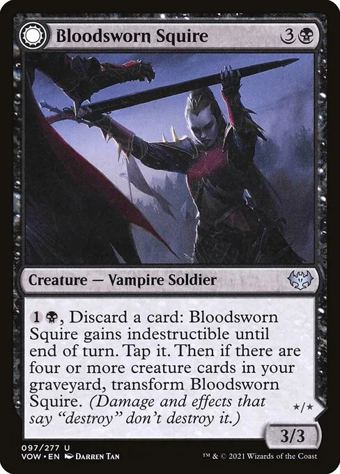 Bloodsworn Squire // Bloodsworn Knight · Innistrad: Crimson Vow 97/423