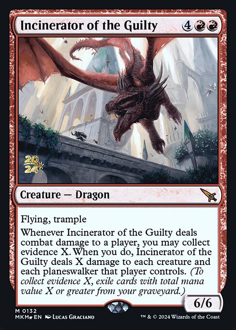 Incinerator of the Guilty · Murders at Karlov Manor Promos 132s/180