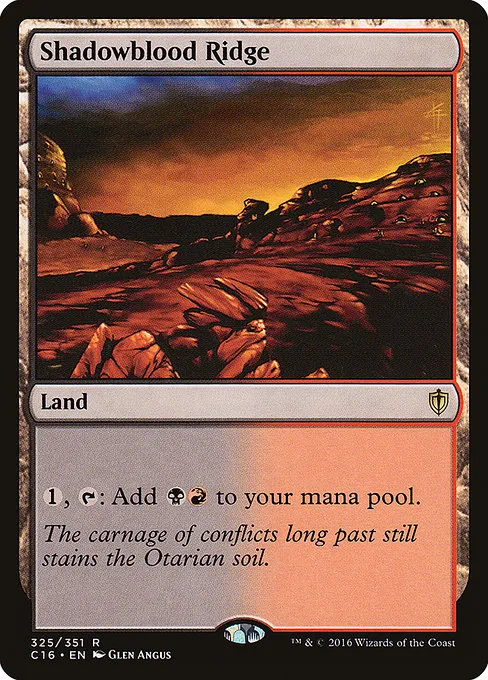 Shadowblood Ridge · Commander 2016 325/351