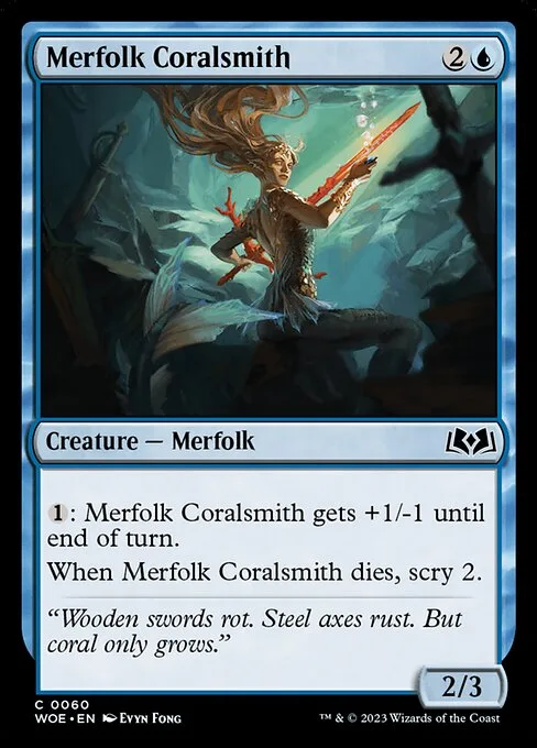 Merfolk Coralsmith · Wilds of Eldraine 60/381