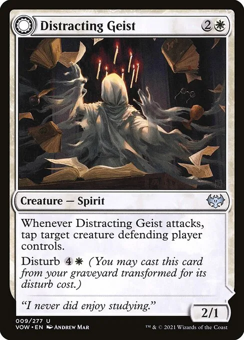 Distracting Geist // Clever Distraction · Innistrad: Crimson Vow 9/423