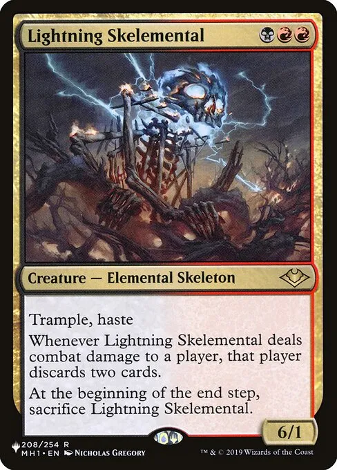 Lightning Skelemental · The List MH1-208/5050