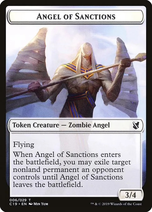 Angel of Sanctions · Commander 2019 Tokens 6/29