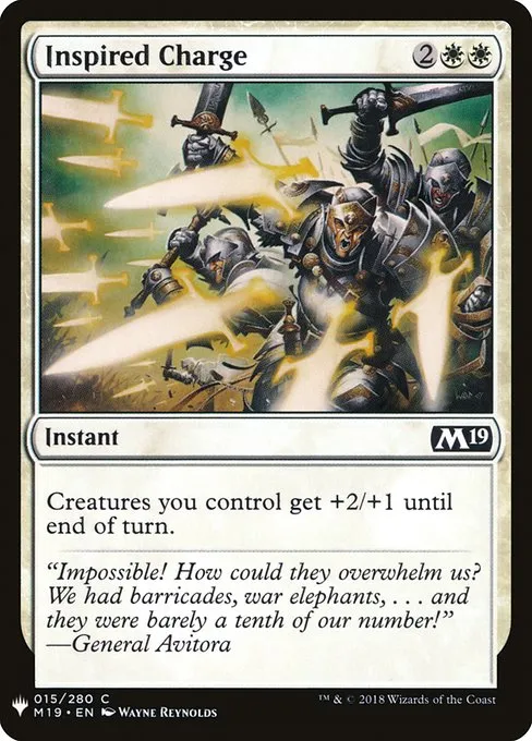 Inspired Charge · The List M19-15/5050