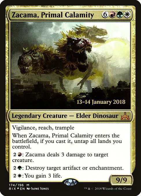 Zacama, Primal Calamity · Rivals of Ixalan Promos 174s/98