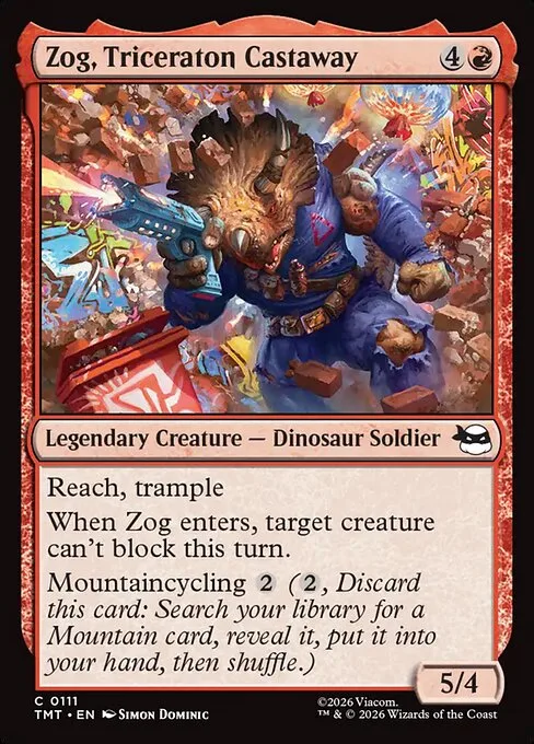 Zog, Triceraton Castaway · Teenage Mutant Ninja Turtles 111/320