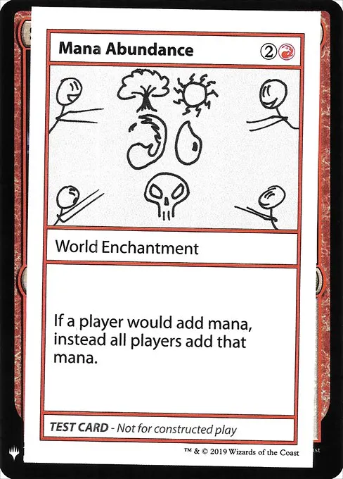 Mana Abundance · Mystery Booster Playtest Cards 2019 58/121