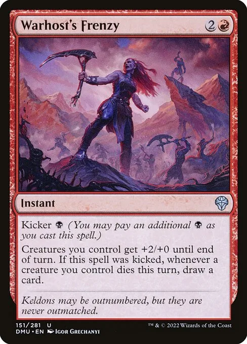 Warhost's Frenzy · Dominaria United 151/453