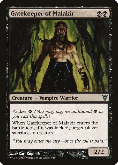 Gatekeeper of Malakir · Duel Decks: Sorin vs. Tibalt 8/80