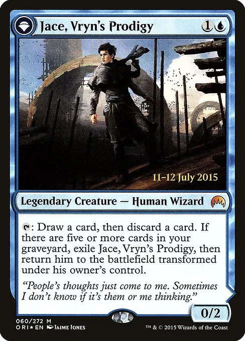 Jace, Vryn's Prodigy // Jace, Telepath Unbound · Magic Origins Promos 60s/54
