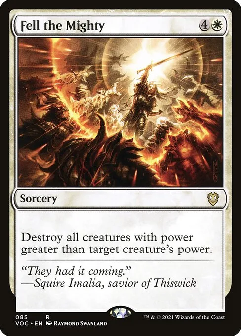 Fell the Mighty · Crimson Vow Commander 85/188