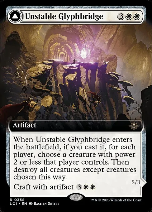 Unstable Glyphbridge // Sandswirl Wanderglyph · The Lost Caverns of Ixalan 358/416