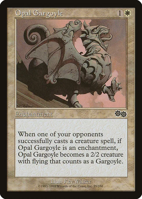 Opal Gargoyle · Urza's Saga 25/357