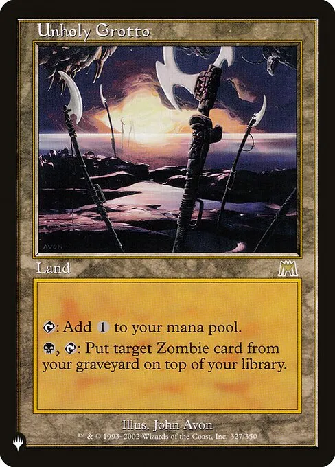 Unholy Grotto · The List ONS-327/5050