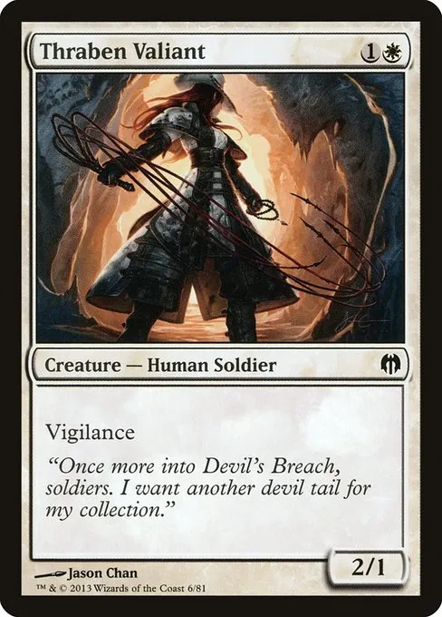 Thraben Valiant · Duel Decks: Heroes vs. Monsters 6/81