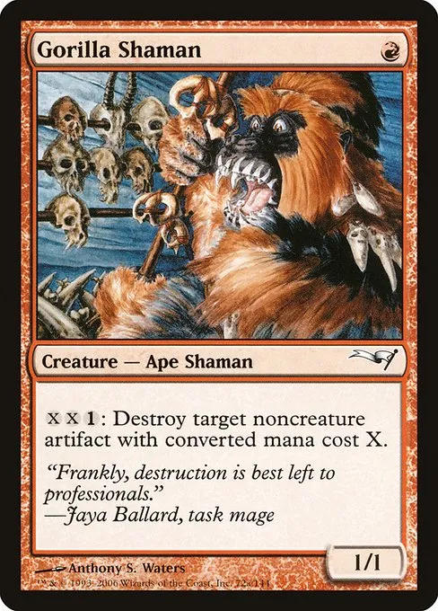 Gorilla Shaman · Coldsnap Theme Decks 72a/62