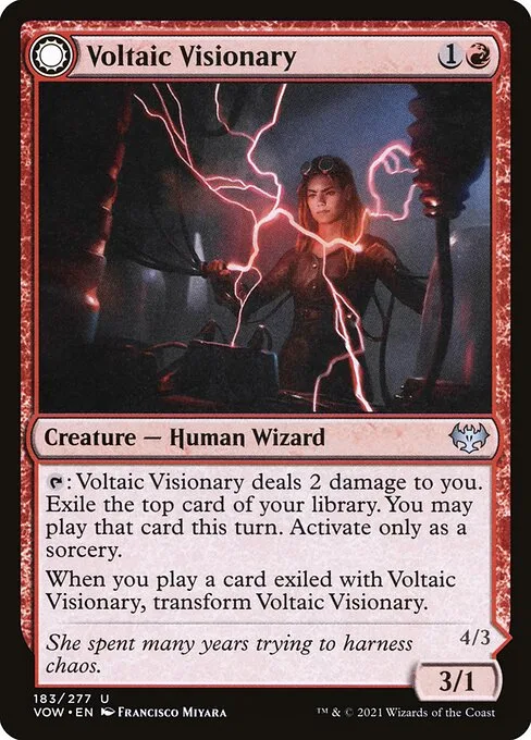 Voltaic Visionary // Volt-Charged Berserker · Innistrad: Crimson Vow 183/423
